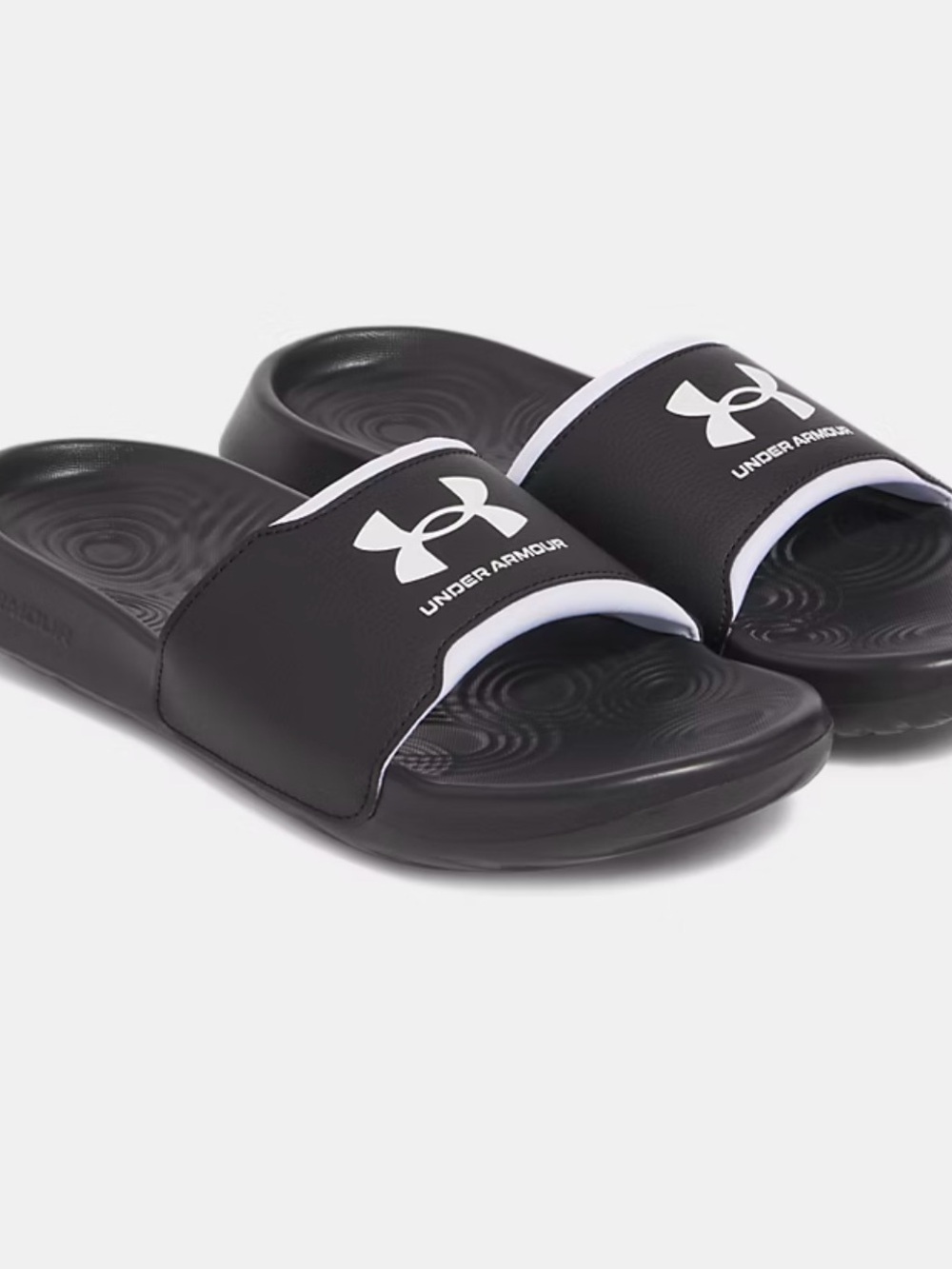 NWT! Under Armour Ignite Select slides Sandals Men’s Size 12 Black white